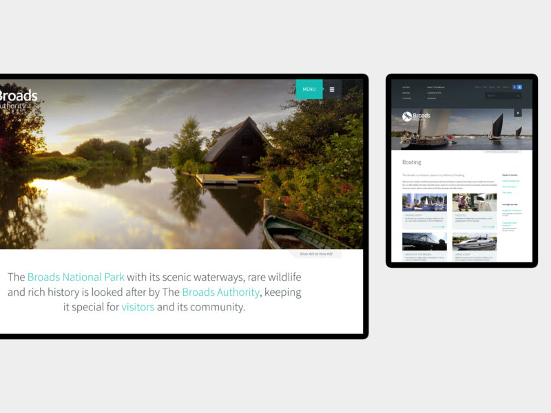 Broads Authority - website design