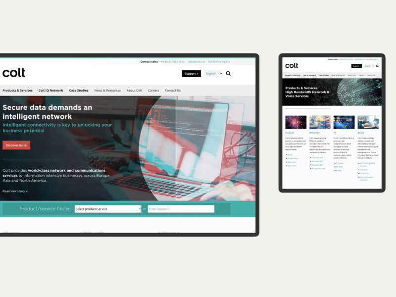 Colt - website design