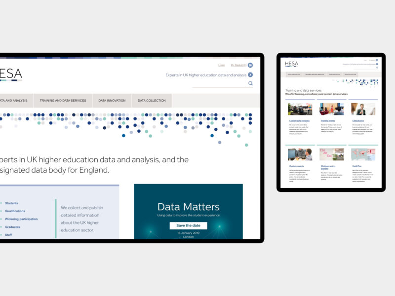 HESA - website design