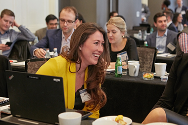 Katten employees at a conference